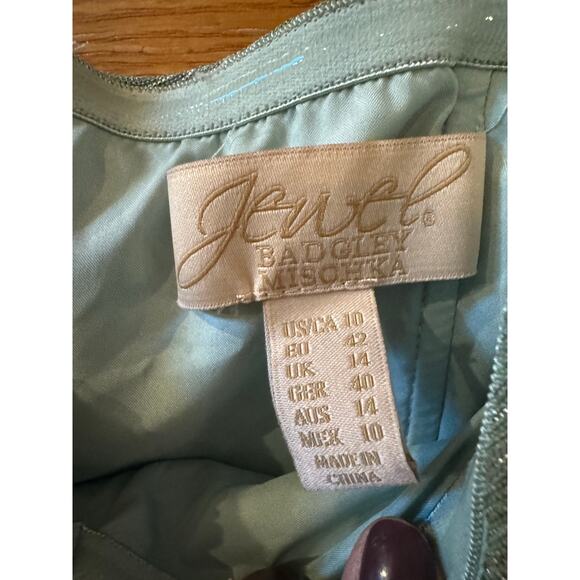 Jewel Badgley Mischka Metallic Ombré Strapless Gown size 10 (New) - Picture 4 of 7